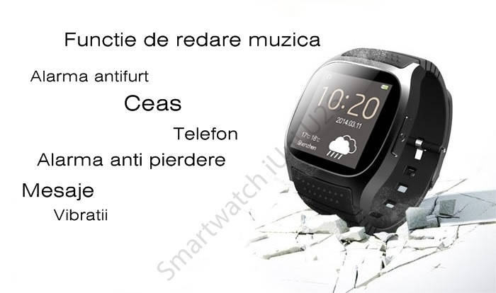Functie de redare muzica, alarma antifurt