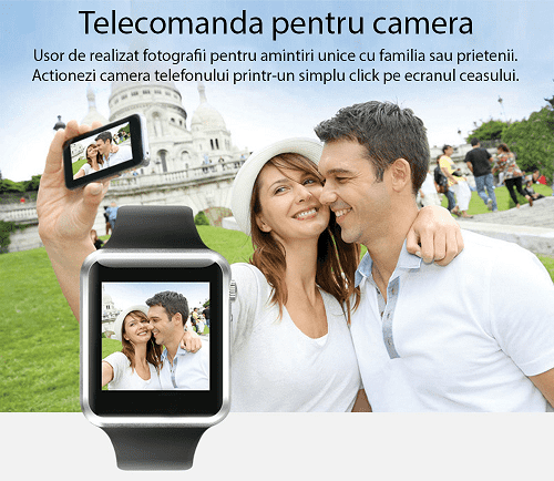 Smartwatch umeline A100i cu telecomanda pentru camera