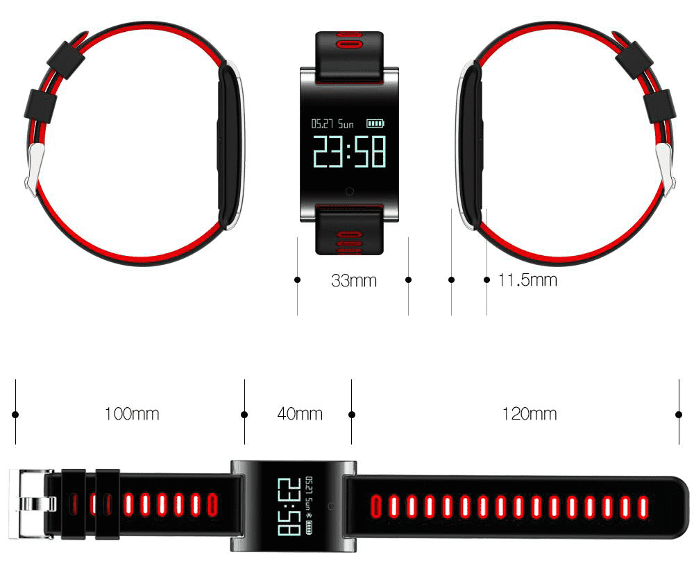 Bratara Fitness umeline DM68 Plus, Display OLED, Android si iOS-5