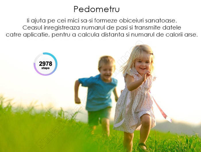 Ceas cu GPS copii umeline U100 Pedometru
