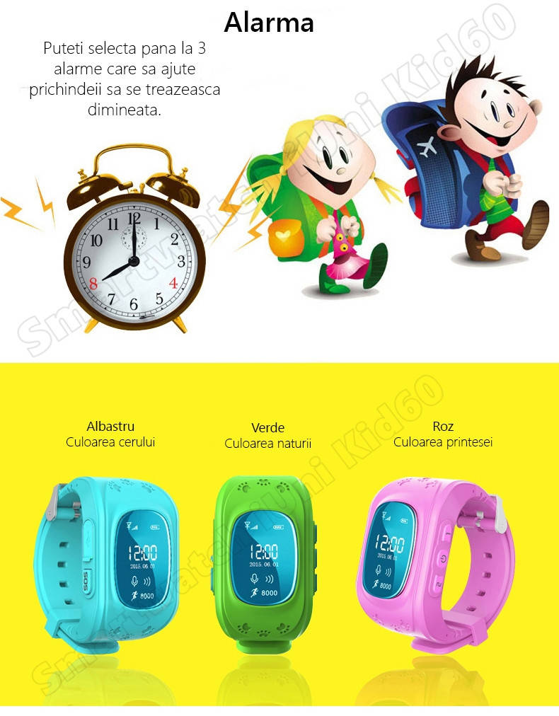 ceas cu telefon si GPS umeline Kid60