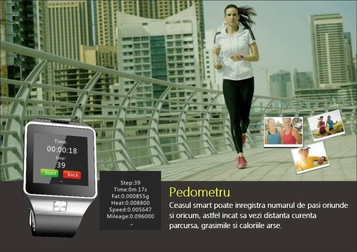 Ceas Smartwatch umeline DZ09 Plus - 4