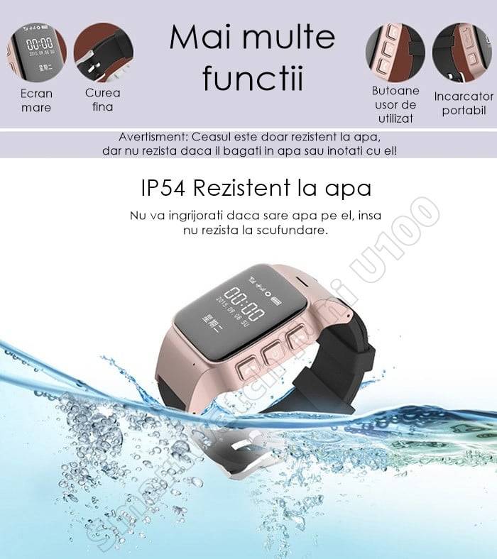 Ceas cu GPS umeline U100 telefon