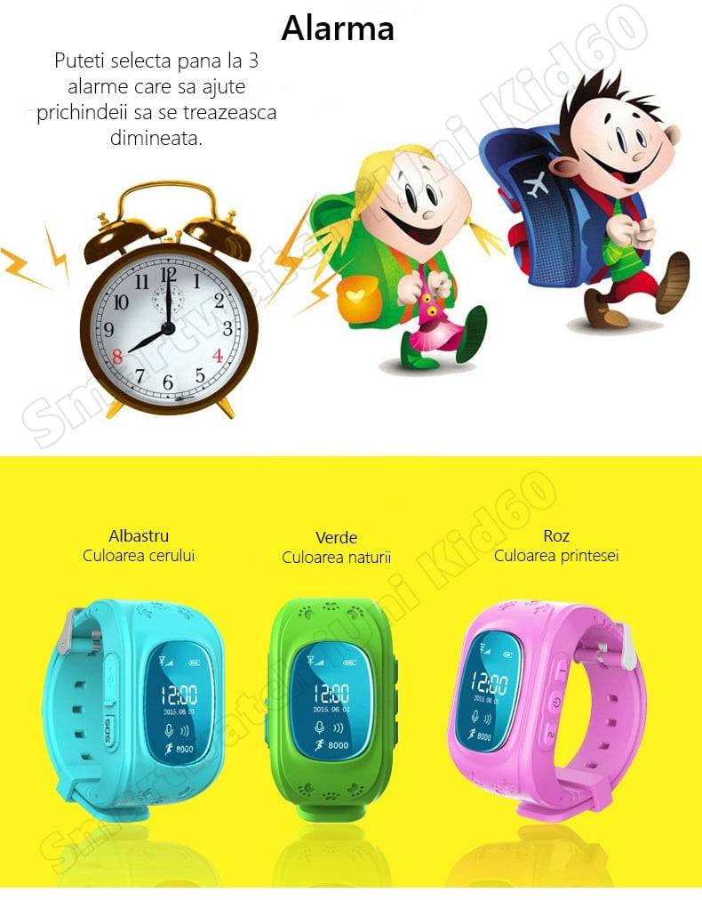 ceas cu telefon si GPS umeline Kid60
