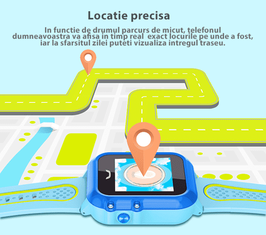 Ceas Smartwatch cu GPS pentru Copii umeline Kid27-2
