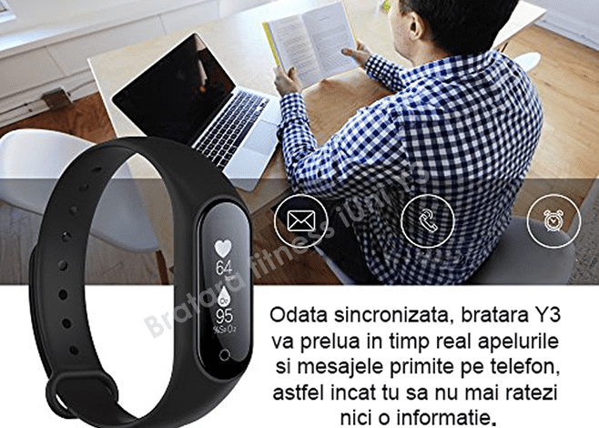 bratara fitness Y3 monitorizare puls-2